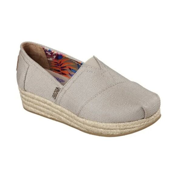 Skechers BOBS Espadrille‎ Wedge Slip-Ons - High Jinx Size 9 - Picture 1 of 6